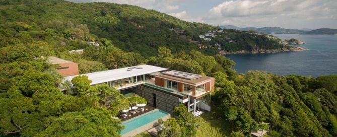 4 Bedroom Oceanfront Super Pool Villa for Sale on Kamala Headland, Phuket