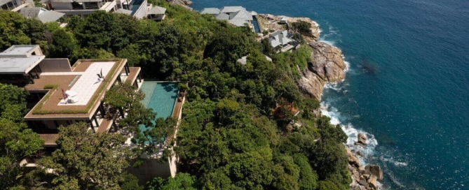 5 Bedroom Oceanfront Super Pool Villa For Sale on Kamala Headland, Phuket