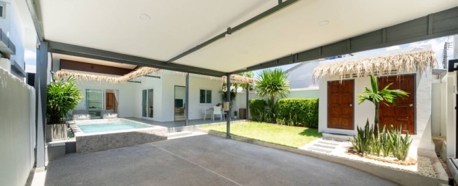 2 Bedroom Balinese-Style Pool Villa 5 Minutes Walk to Saiyuan Road in Rawai, Phuket