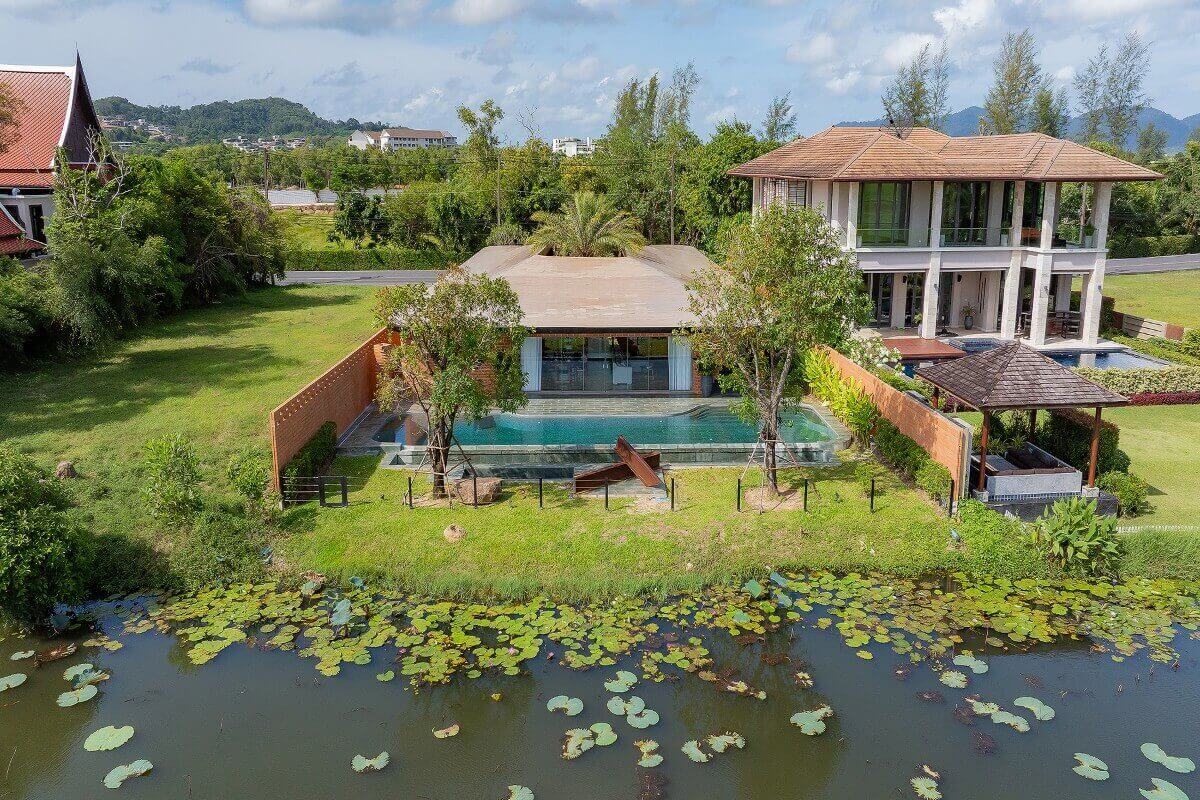 4 Bedroom Courtyard Style Pool Villa Beside Lagoon & Golf Course for Sale in Laguna, Phuket