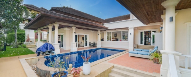 5 Bedroom Hillside Pool Villa on Large 1000 Sqm Plot For Sale in Laguna Area near Layan Beach, Phuket