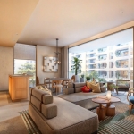 2-3 bedroom luxury condos for sale near Boat Avenue and Laguna Phuket living room and balcony PSC-CHE-1413