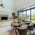 3-bedroom pool villa for sale in Pru Jampa near UWC Phuket dining and living area PSV-PRJ-1429