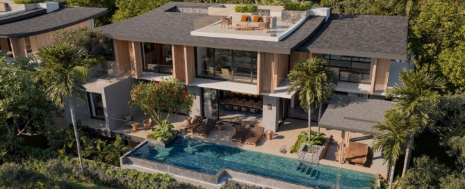 3-5 Bedroom Luxury Pool Villas for Sale on the hills 5 Minutes to Layan Beach, Phuket