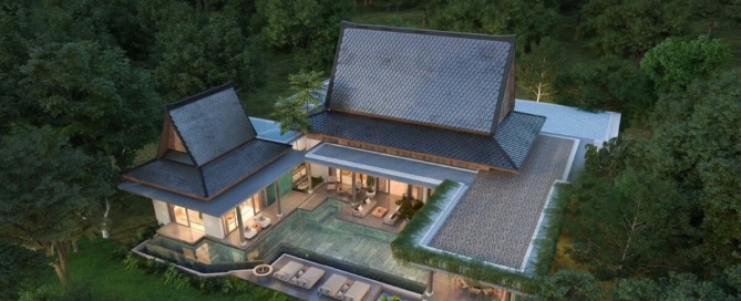 4-5 Bedroom Luxury Pool Villas for Sale beside Mission Hills Golf Course in Pak Lok, Phuket