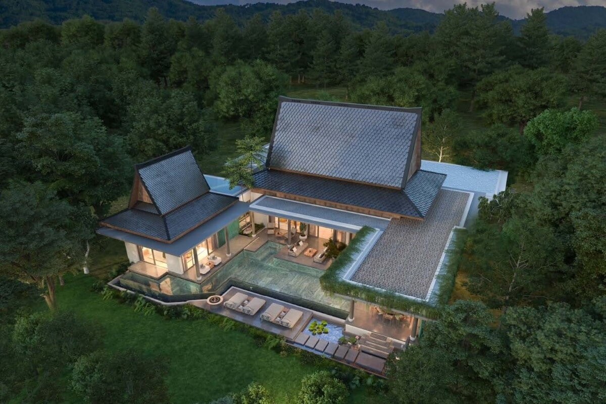4-5 Bedroom Luxury Pool Villas for Sale beside Mission Hills Golf Course in Pak Lok, Phuket