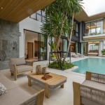 5-bedroom family villa with large pool near Palai Beach, Phuket outdoor lounge PSV-CHA-1410