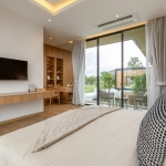 5-bedroom family villa with large pool near Palai Beach, Phuket bedroom 5 and balcony PSV-CHA-1410