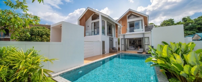 6+1 bedroom villa in Pasak, Cherng Talay, Phuket exterior and pool view PSV-CHE-1419
