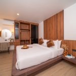 6+1 bedroom villa in Pasak, Cherng Talay, Phuket bedroom with built-in wood furniture and dressing table PSV-CHE-1419