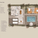 3 Bedroom Courtyard Style Villa on Large Plot in Cherngtalay Floorplan