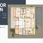 4-bedroom pool villas in Baan Manik, Phuket upper floorplan PSV-MNK-1267