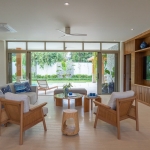 4-bedroom pool villas in Baan Manik, Phuket living area with pool access PSV-MNK-1267