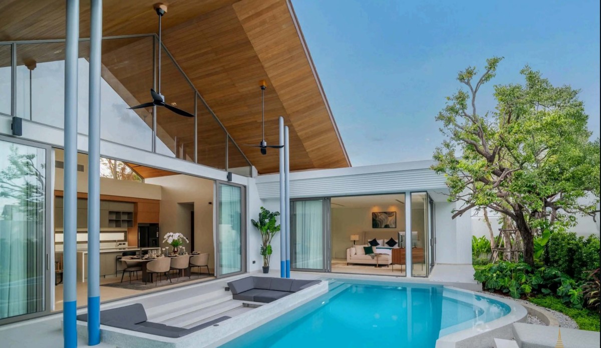 Botanica Louvre Phuket – luxury villa with modern architectural design, private pool, and elegant tropical living.