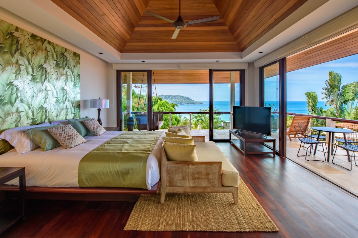 Luxury hillside villa at Katamanda Resort with sea views and tropical surroundings
