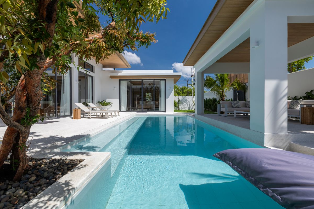 Contemporary villa design at Mouana Villas Mai Khao near Phuket airport