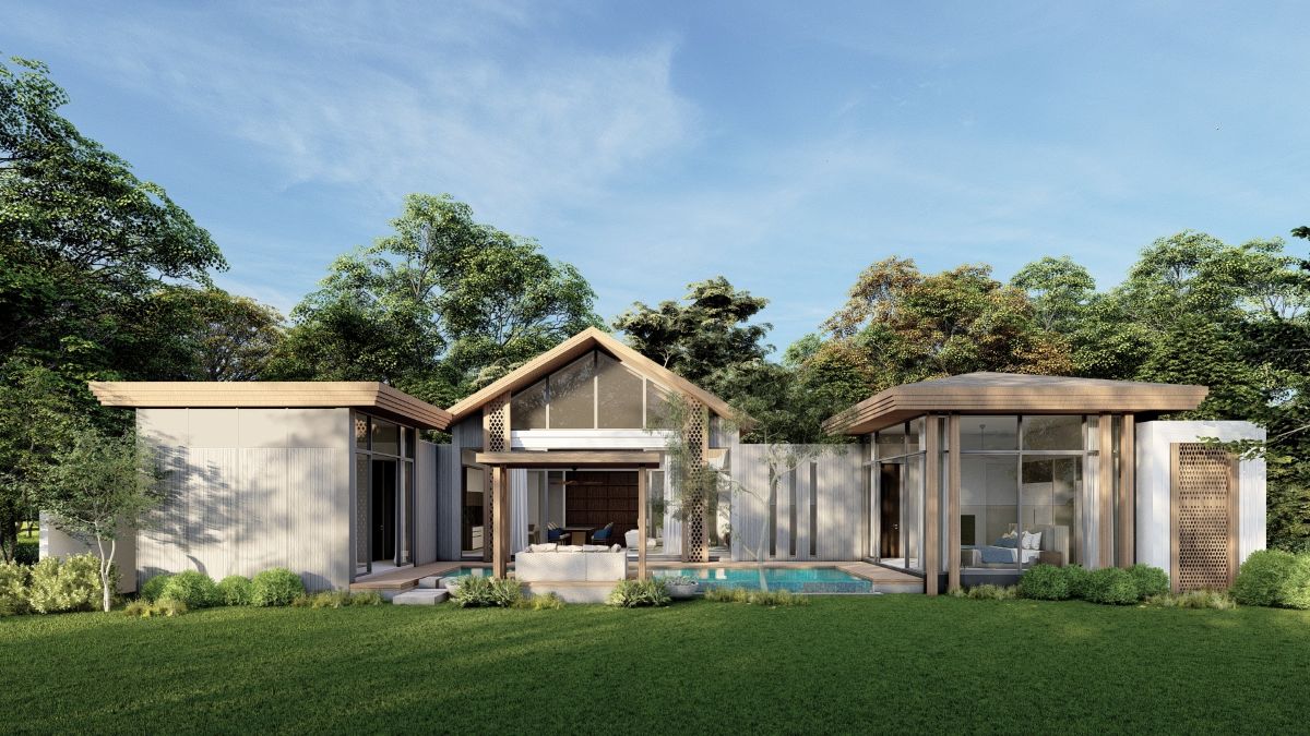 Private swimming pool at The Ozone Villas in Bang Tao, just outside Laguna Phuket