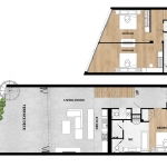 2 bed sea view luxury condo near patong beach phuket - floorplan or layout