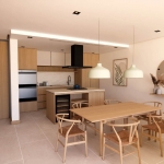 2+1 bed Japandi town villas for sale in Cherng Talay Phuket – dining and kitchen