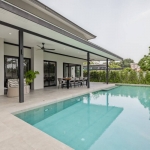 4-bedroom family pool villa for sale on large plot in Pa Klok, Phuket – 12 metre saltwater pool