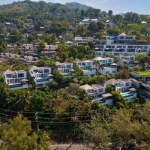 4-bedroom hillside sea view pool villa Surin Beach, Phuket aerial view of the development PSV-SUR-800