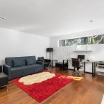 4-bedroom hillside sea view pool villa Surin Beach, Phuket study room with gray couch PSV-SUR-800