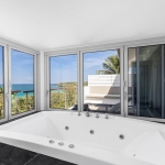 4-bedroom hillside sea view pool villa Surin Beach, Phuket jacuzzi bathtub with sea view PSV-SUR-800