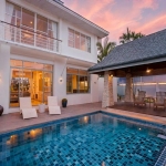 4-bedroom pool villa 1100 sqm in Chalong, Phuket – pool terrace with sala