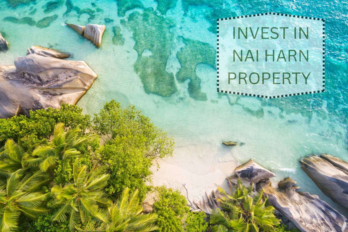 Tranquil villas and modern condos near Nai Harn Beach – highlighting why investing in Nai Harn property offers strong returns and lifestyle appeal in Phuket.