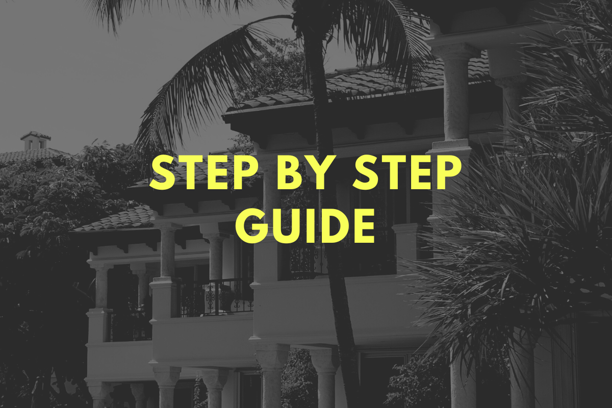 Step-by-step guide to buying property in Phuket — numbered checklist showing research, legal checks, financing, inspections, and closing.