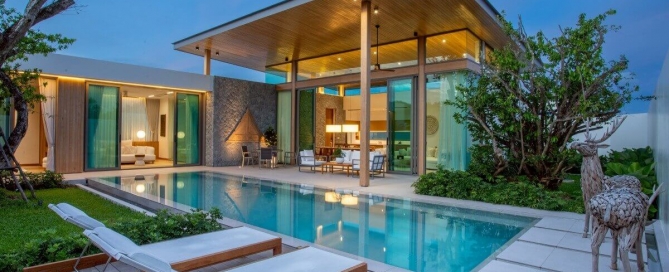 3-4 bedroom smart home pool villas in Pru Jampa, Phuket - exterior view