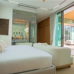 3-4 bedroom smart home pool villas in Pru Jampa, Phuket - master bedroom with pool access