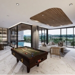 4-bedroom hillside sea view pool villas near Karon Beach, Phuket – pool access living and dining area