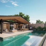 4-bedroom luxury lakefront pool villas in Laguna, Phuket - swimming pool adjacent to lake