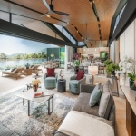 4-bedroom luxury lakefront pool villas in Laguna, Phuket - lakeside living area