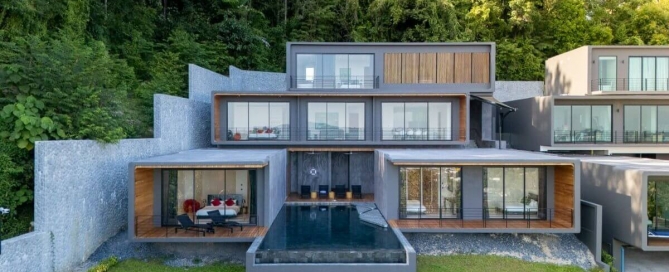 5-Bedroom Sea View Hilltop Pool Villa in Chalong, Phuket by Owner – exterior view