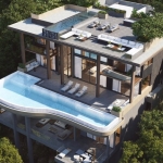 5 bedroom sea view luxury pool villas in Cape Panwa, Phuket - aerial shot
