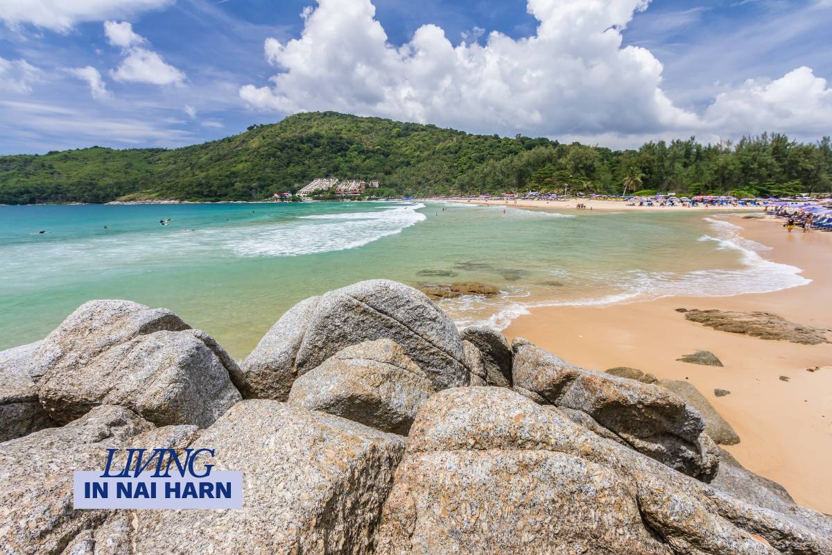 Living in Nai Harn Phuket – tropical lifestyle near Nai Harn Beach with villas and relaxed community living.