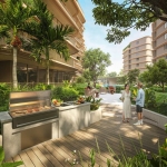 1-2 bedroom golf course view condos in Laguna, Phuket barbeque area PSC-LAG-1505