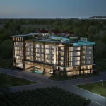 1-bedroom pet friendly fully furnished condos Pasak, Cherng talay, Phuket aerial shot PSC-CHE-1494