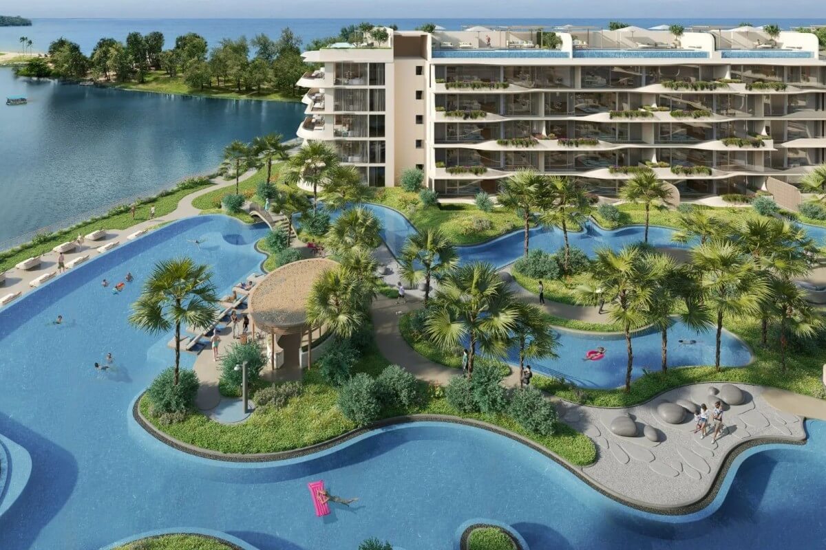 2–3 Schlafzimmer Eigentumswohnungen am Seeufer, 5 Gehminuten zum Bang Tao Beach, Laguna, Phuket, Außenansicht PSC-LAG-1503