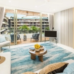 2–3 bedroom lakeside condos 5-minute walk to Bang Tao Beach, Laguna, Phuket one bedroom layout with balcony PSC-LAG-1503