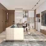 2-3 bedroom condos near Robinson Lifestyle, Chalong, Phuket open plan living area PSC-CHA-1493
