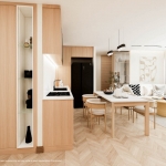 2-3 bedroom condos with pool options on Mai Khao Beachfront kitchen and dining PSC-MAI-1499