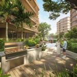 2–3 bedroom golf view condos with private pools in Laguna Phuket barbeque area PSC-LAG-1506