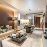 2-3 bedroom sea view condos near Layan Beach, Phuket open plan living dining and kitchen area PSC-LAY-1501