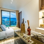 2-3 bedroom sea view condos near Layan Beach, Phuket bedroom 1 and vanity PSC-LAY-1501