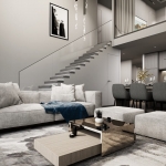 2–4 bedroom penthouse condos with private pools in Rawai Phuket duplex rendering PSC-RAW-1497