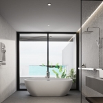 2–4 bedroom penthouse condos with private pools in Rawai Phuket bathtub PSC-RAW-1497