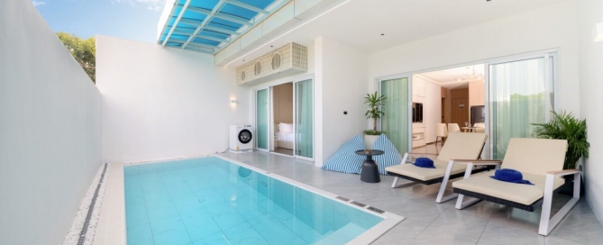 2-bedroom condos with private pools near Chalong Bay and ISP in Rawai Phuket private pool PSC-RAW-1492
